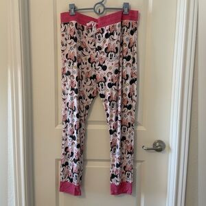 Women’s Disney x Little Sleepies pink XL Minnie pajama pants